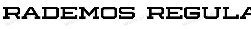 rademos regular字体转换